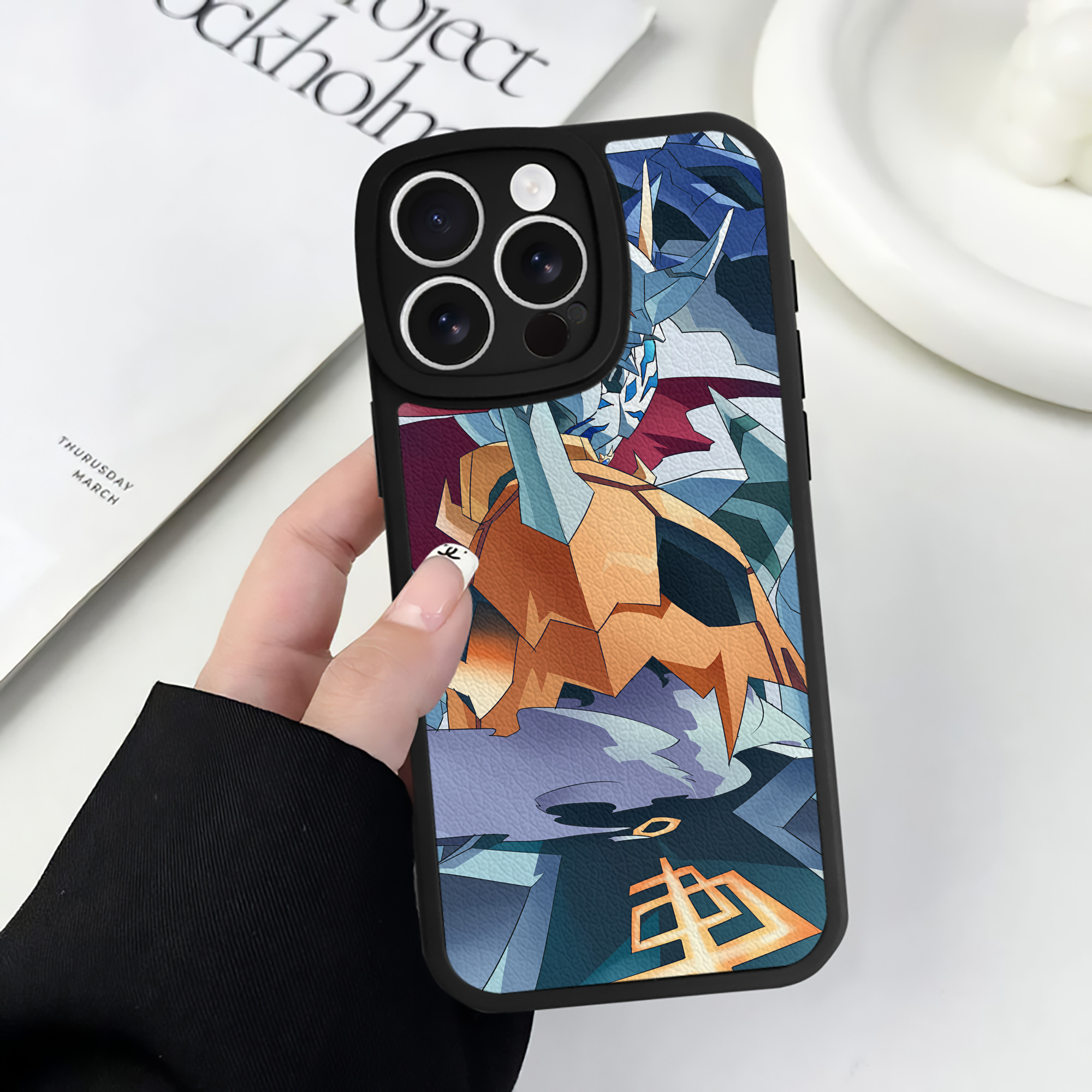 （画像用） Digimon デジタルモンスター/デジモン 【iPhone 16シリーズ対応】シリコンスマホケース（レザー調） 材質：シリコン